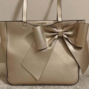 Karl Lagerfeld bow purse